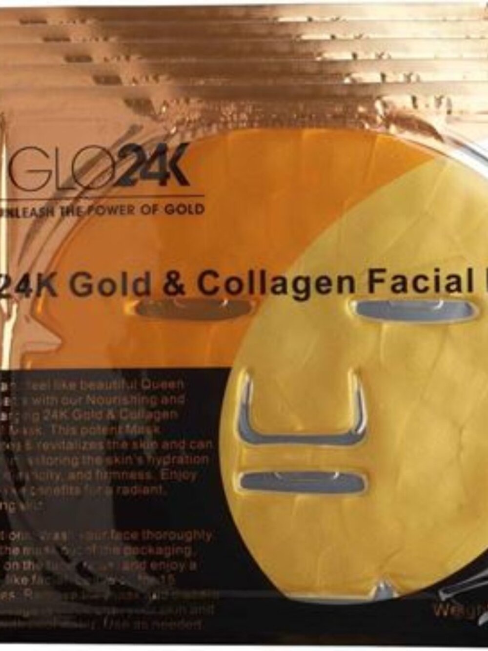 Glo24k Facial Mask, Gold & Collagen, 2.1 fl oz/60 g